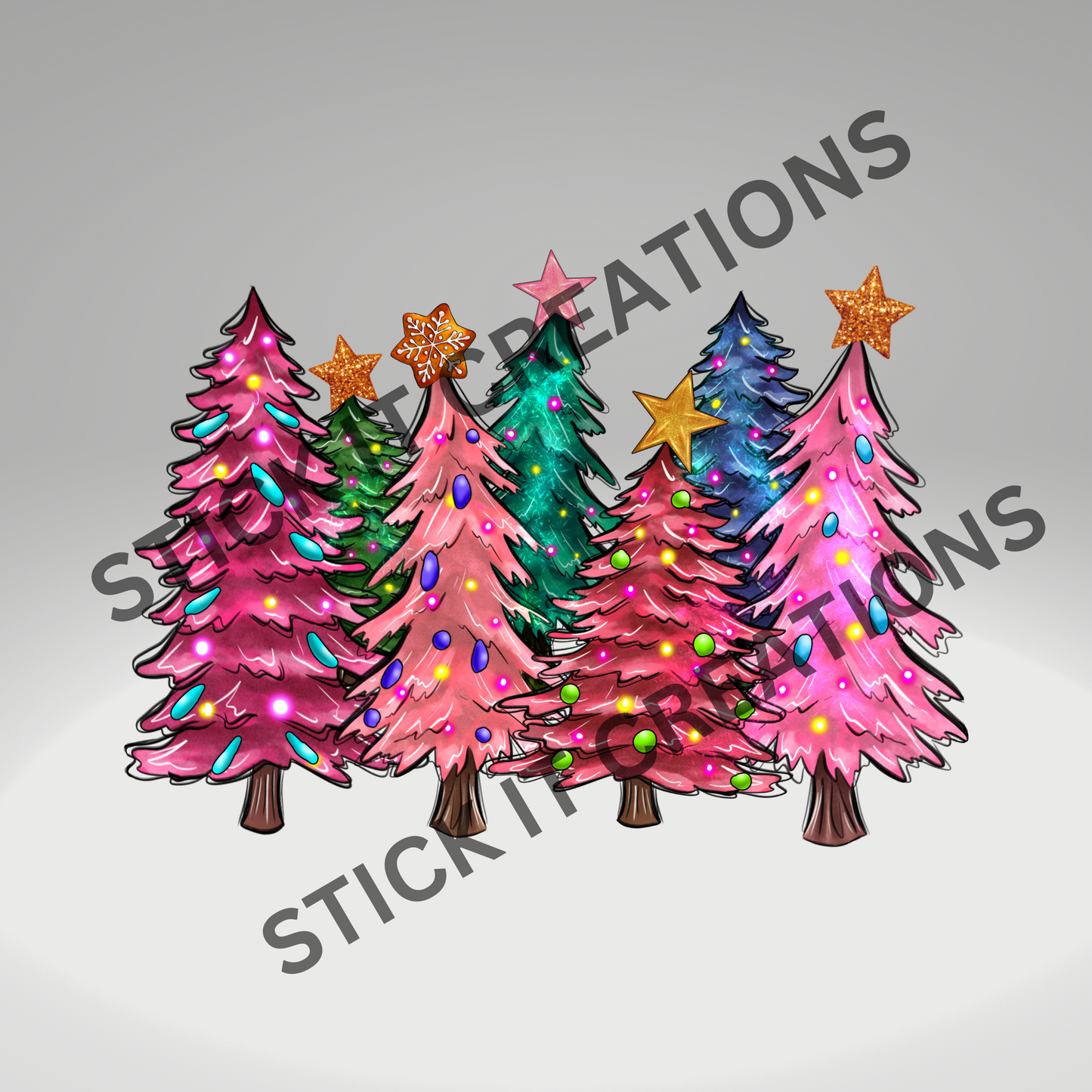 BRIGHT CHRISTMAS TREES