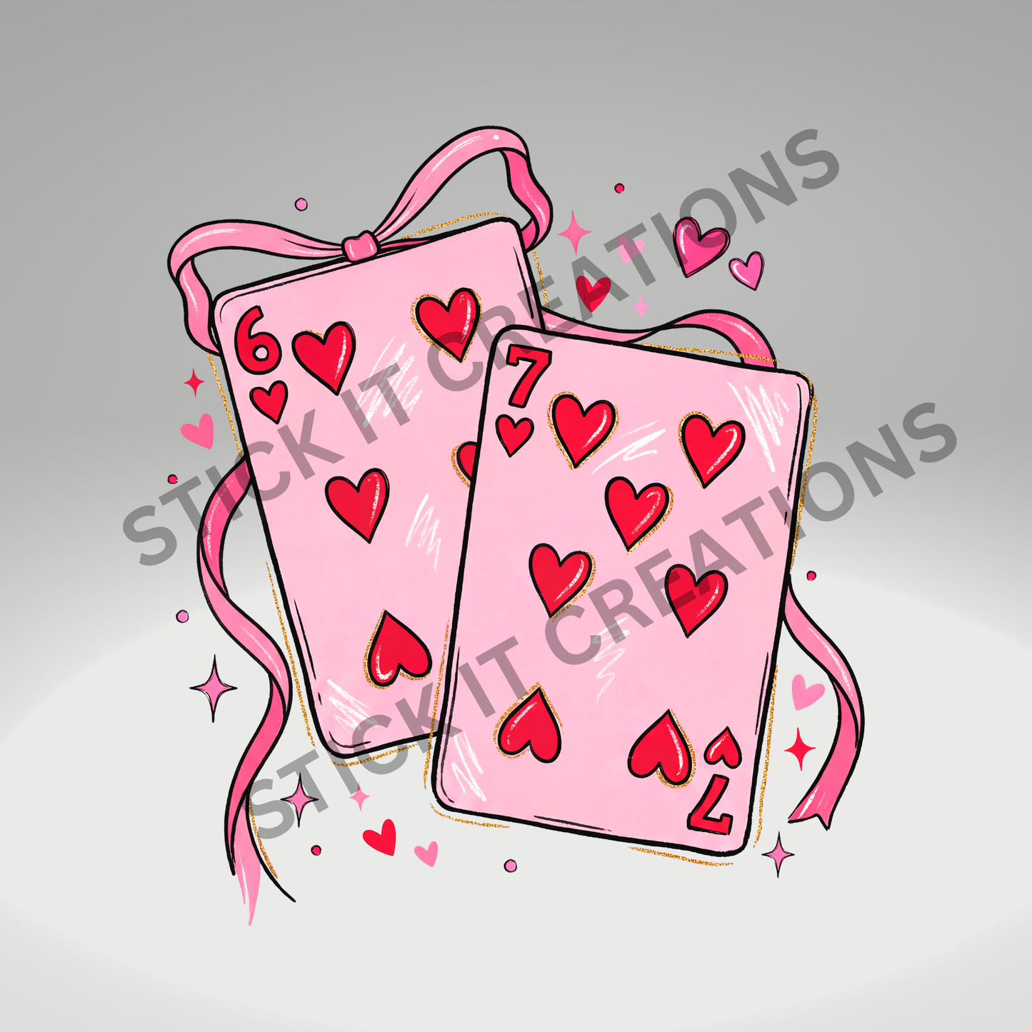 SIX SEVEN HEART CARDS