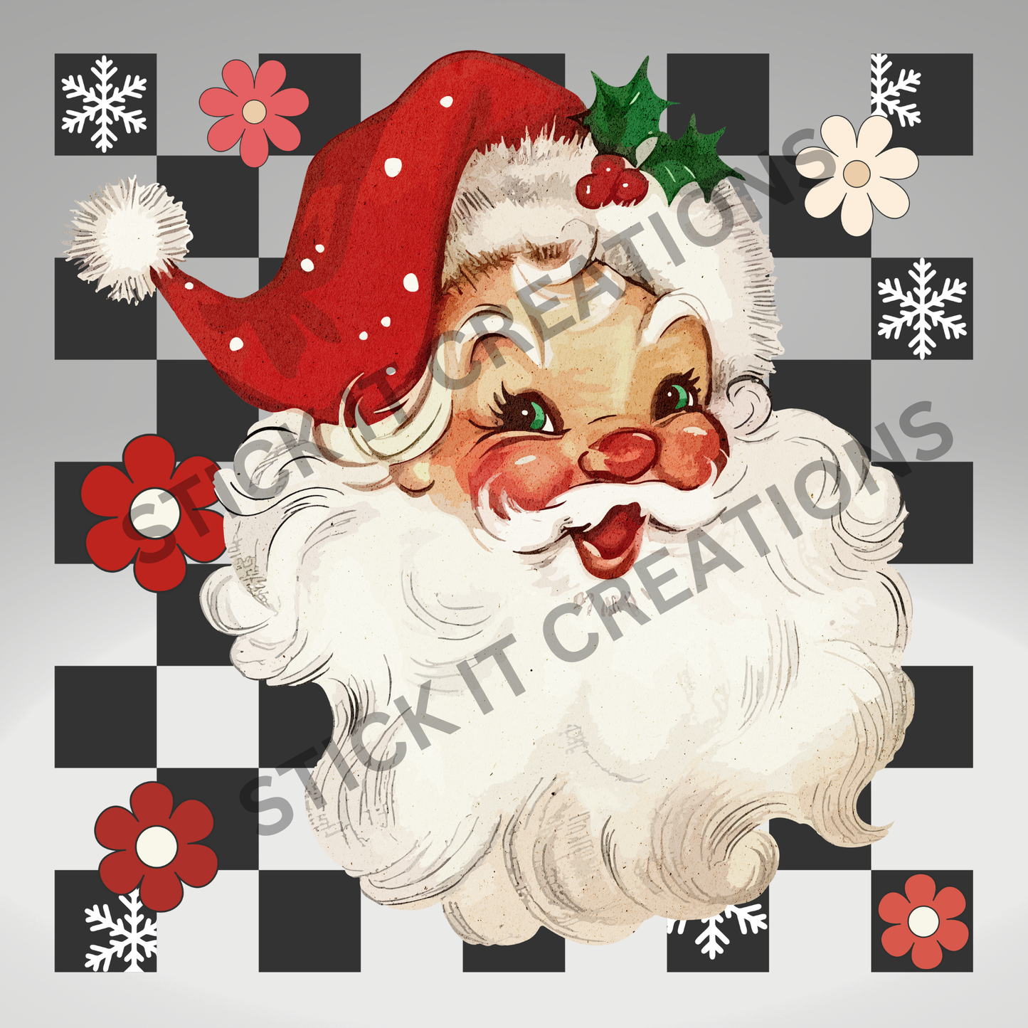 CHECKERED SANTA CLAUSE