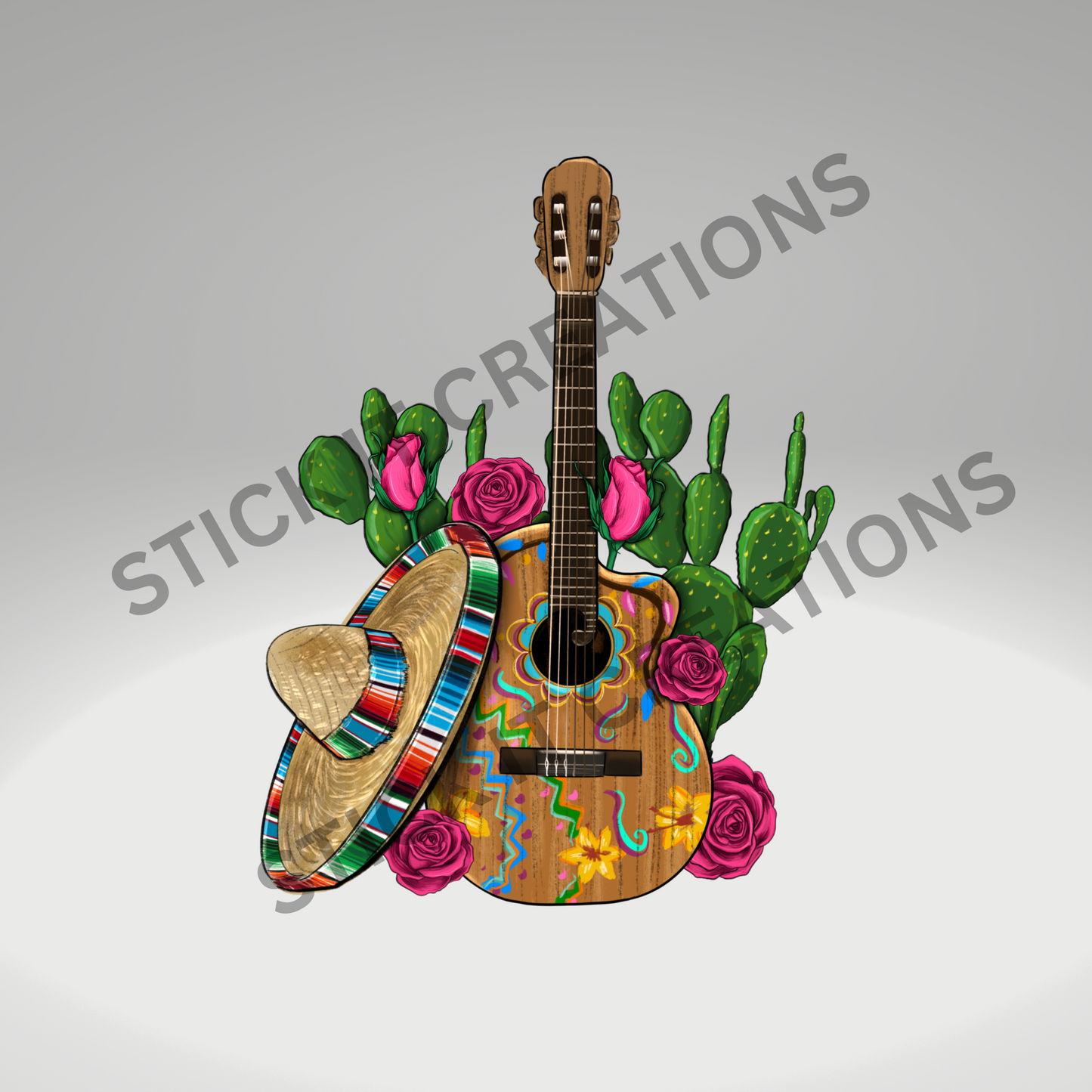 Guitar & Skulls