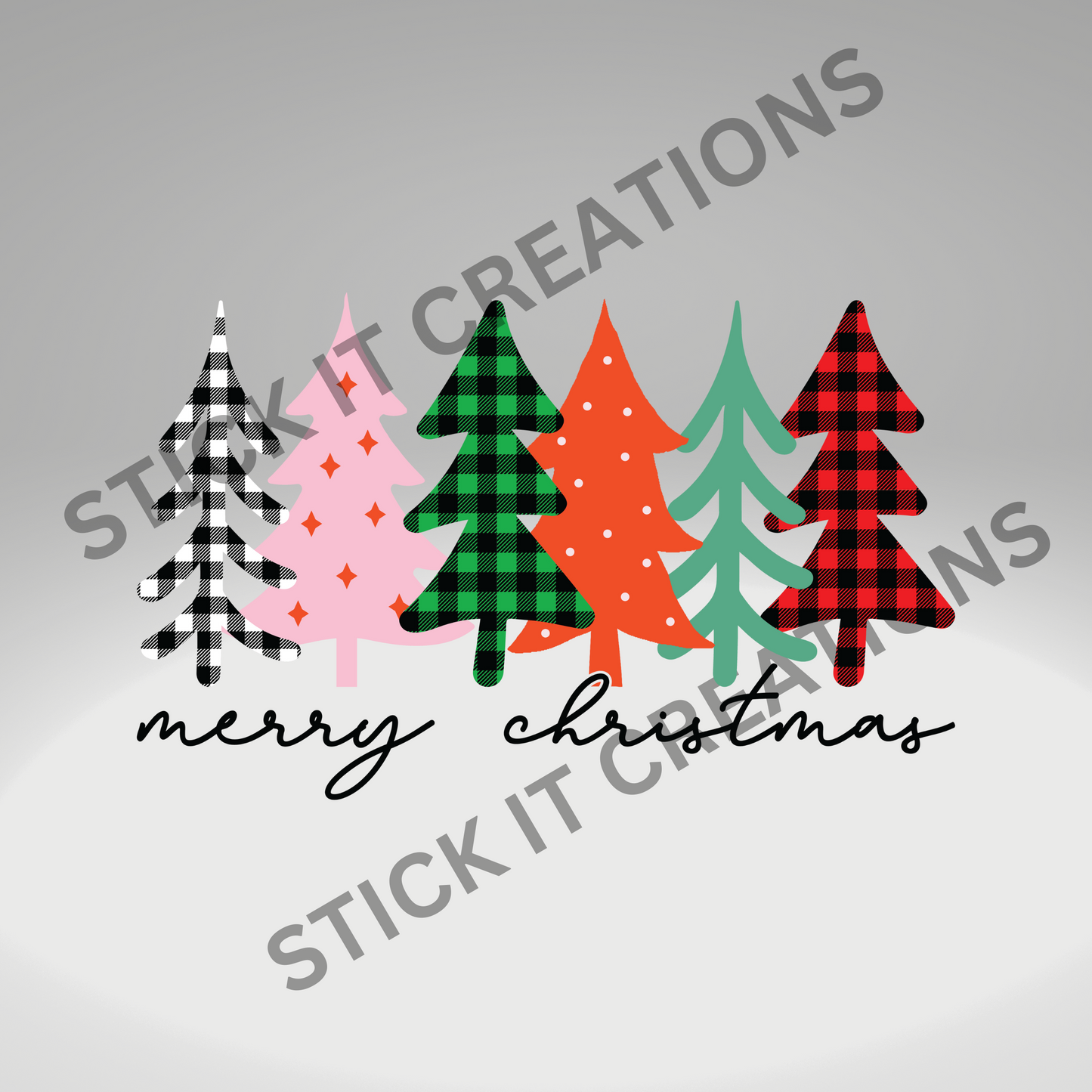 MERRY CHRISTMAS WITH TREES