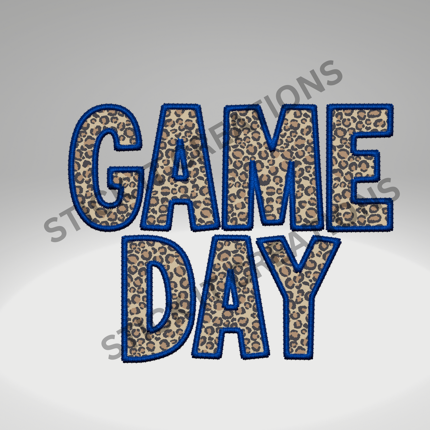 EMBROIDERED BLUE GAME DAY