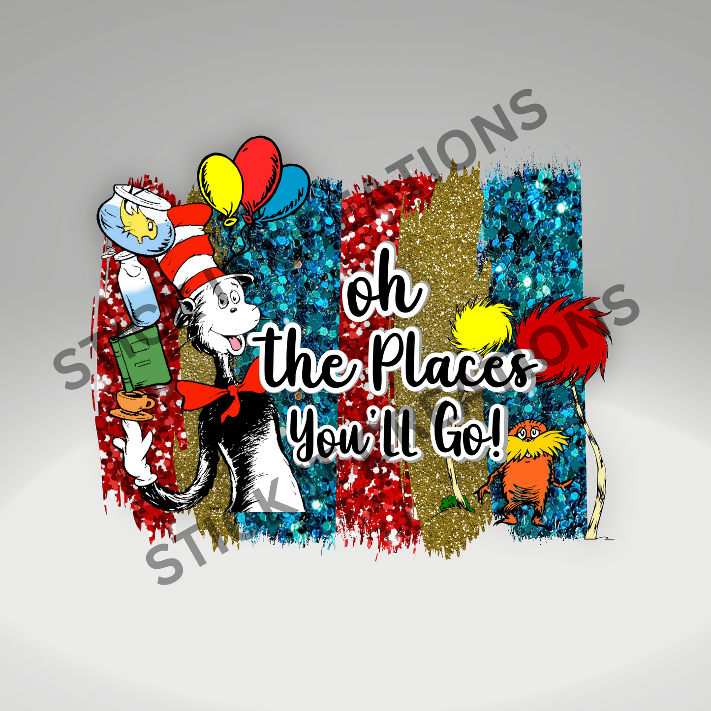 GLITTER OH, THE PLACES YOU'LL GO!