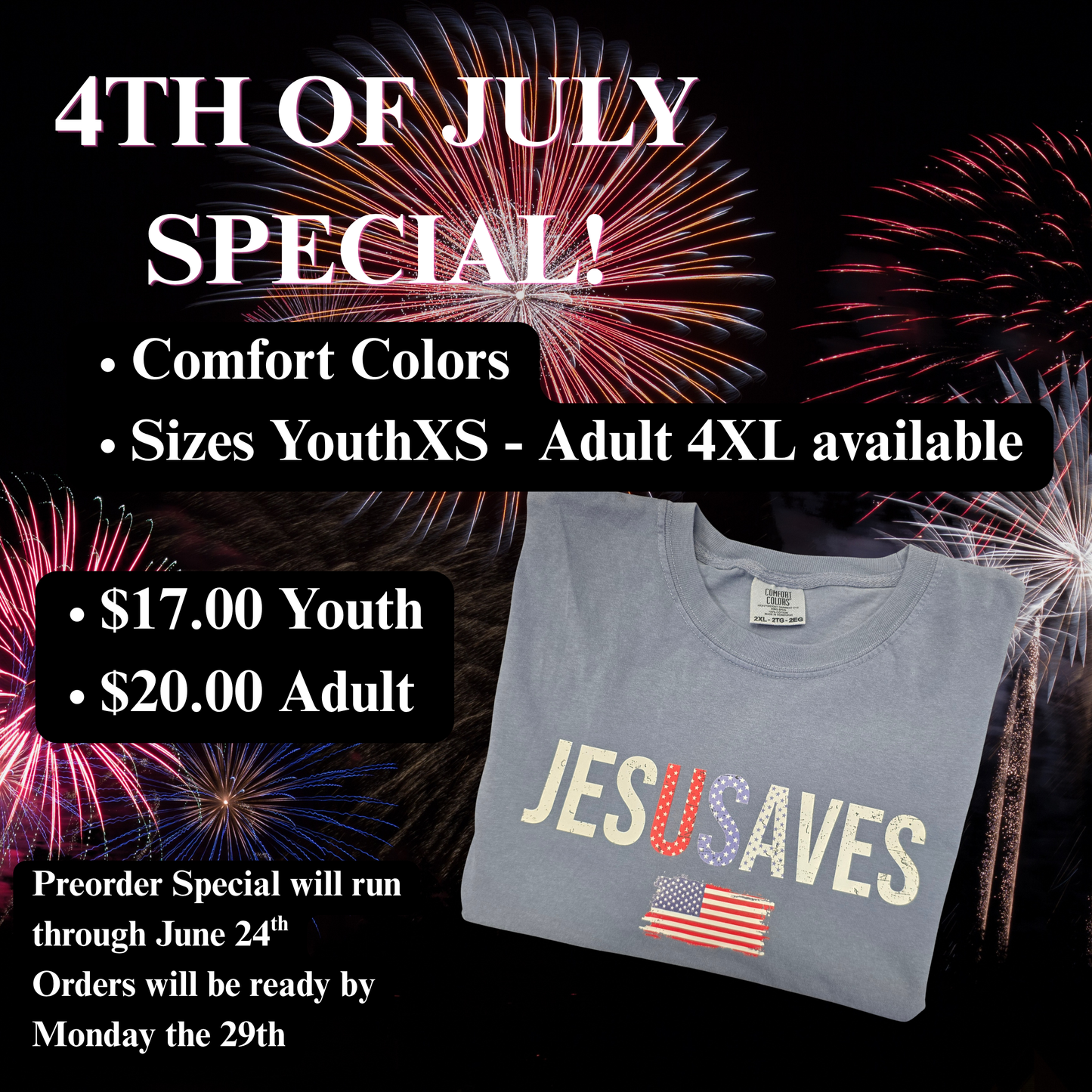 jesUSAves 4th Presale
