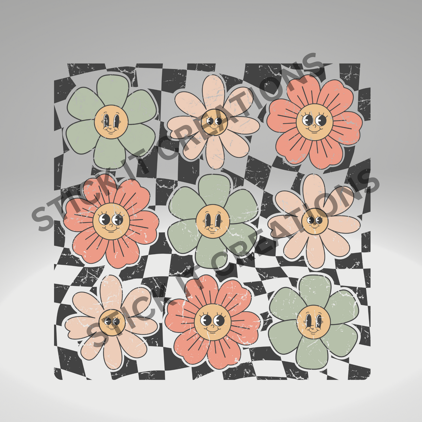 FLOWER CHECKERBOARD