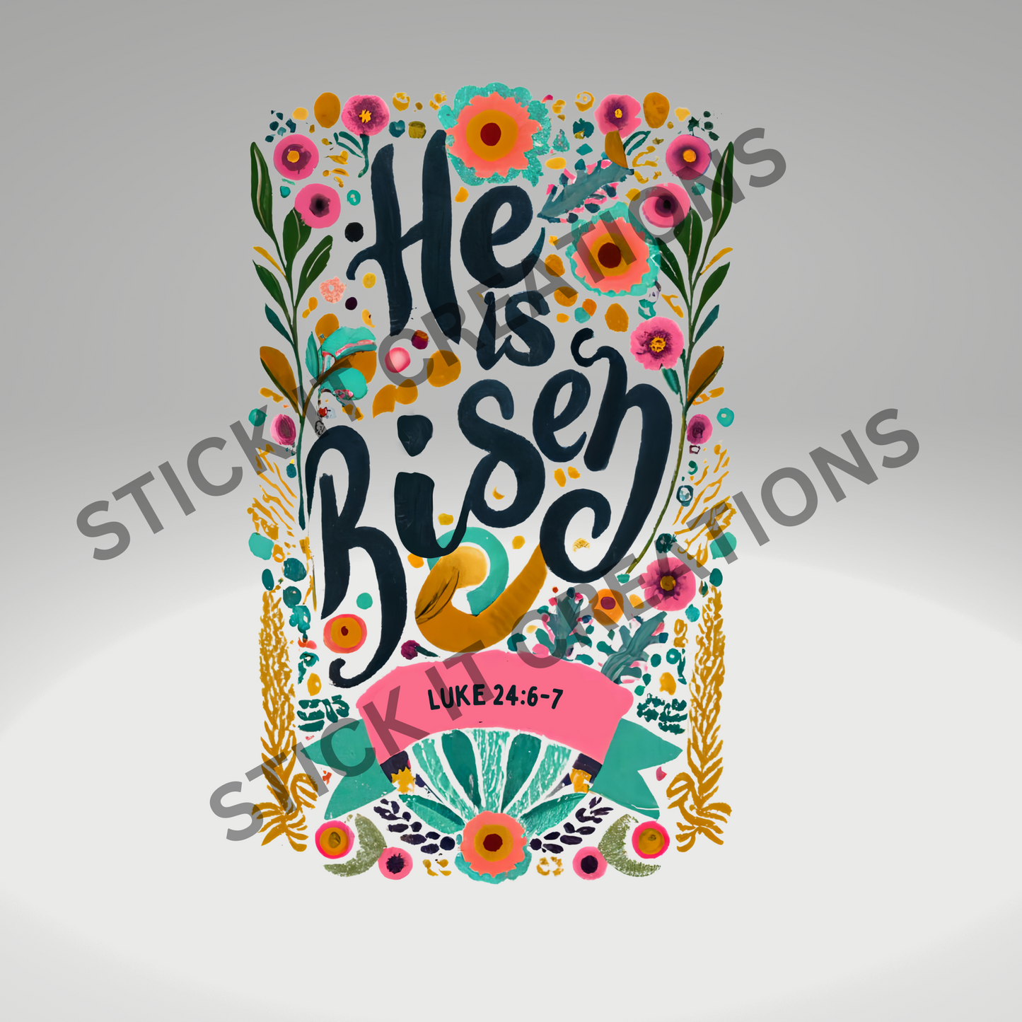 HE IS RISEN WITH MATCHING POCKET