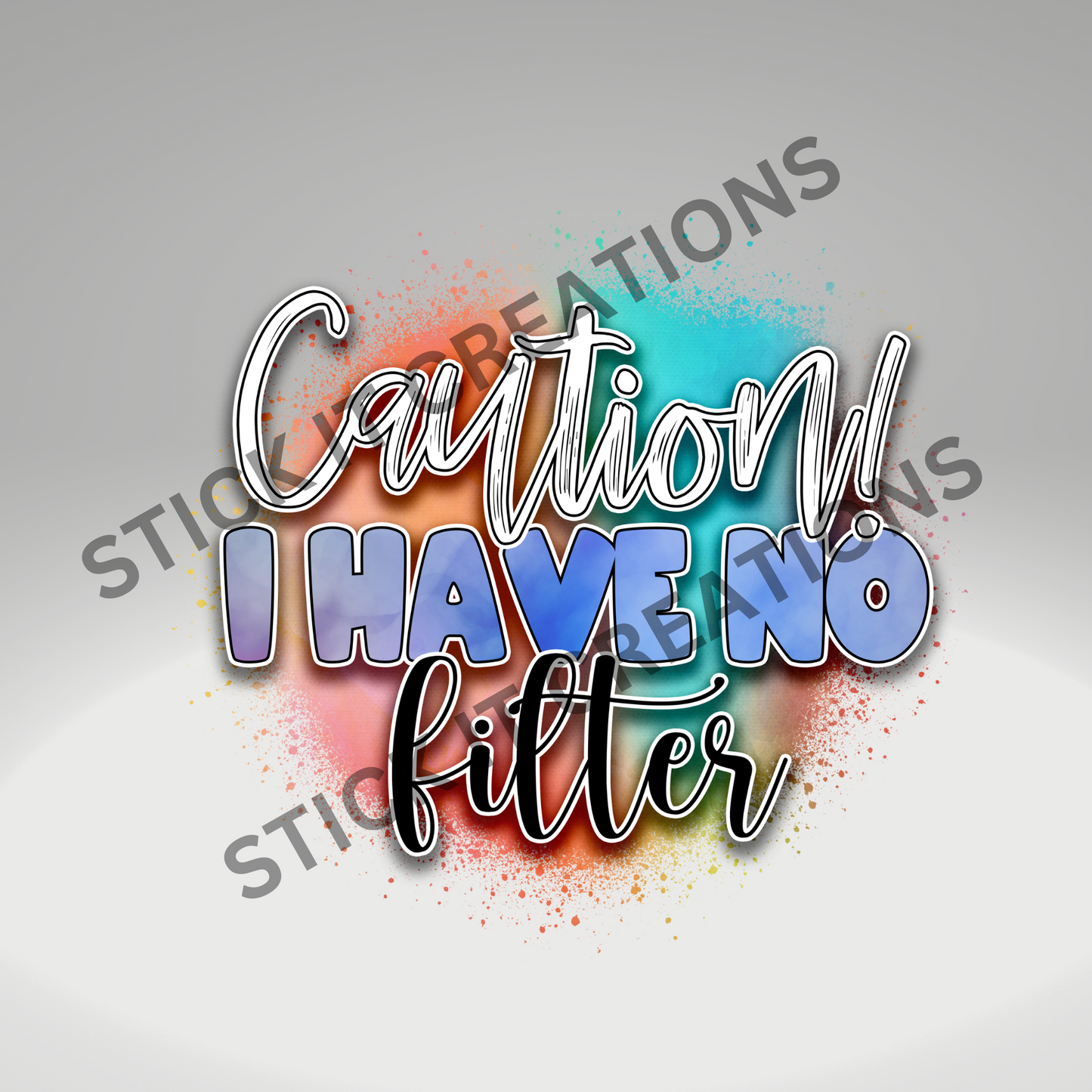 CAUTION NO FILTER