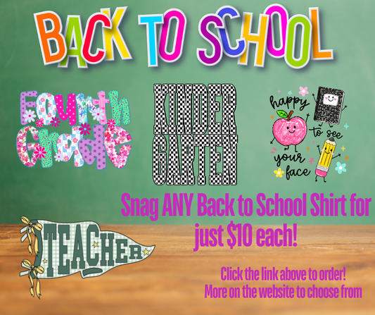 Back to School Shirts