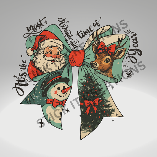 CHRISTMAS VINTAGE BOW