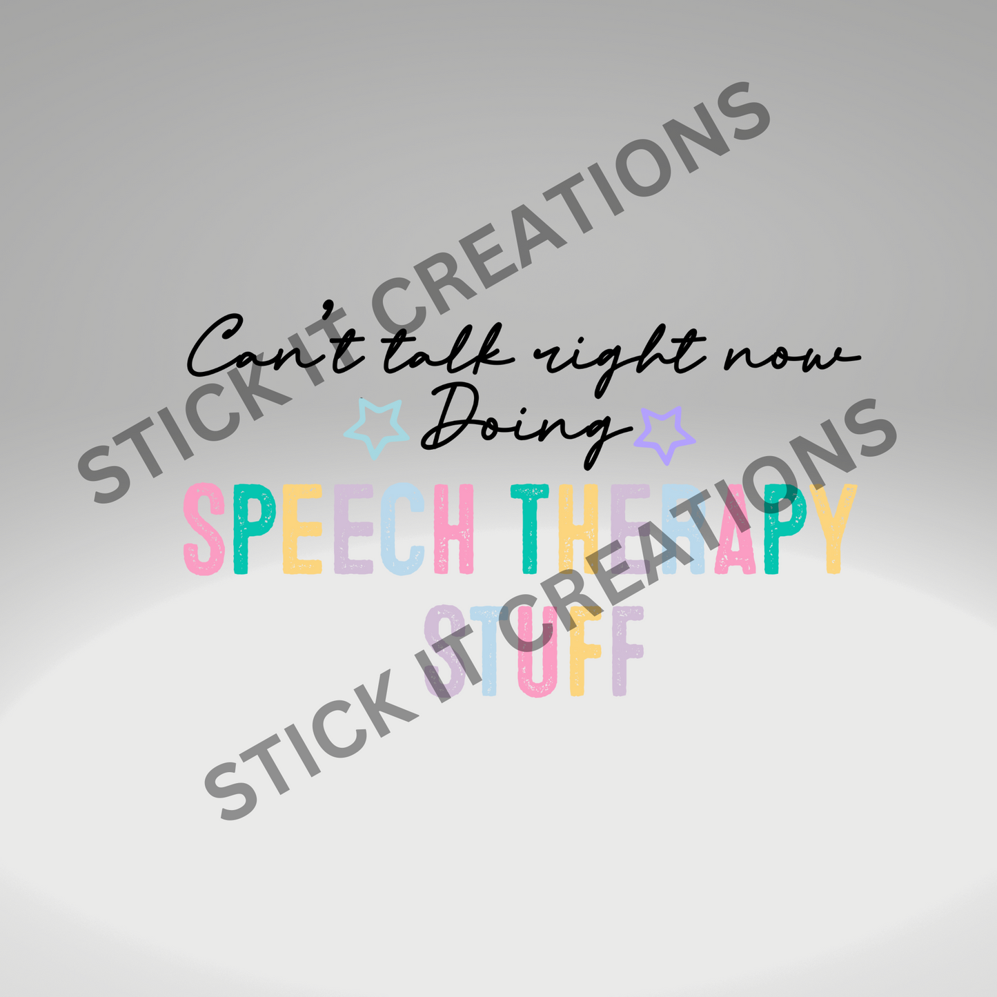 SPEECH THERAPY STUFF