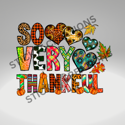 SO VERY THANKFUL