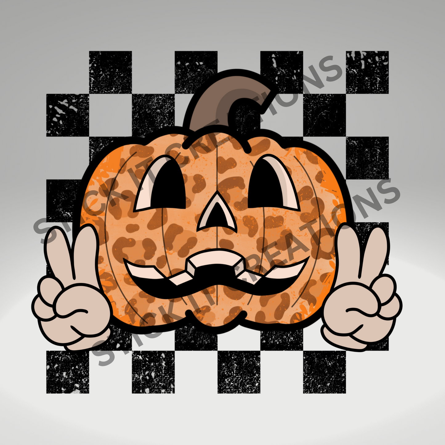 CHECKERED PUMPKIN