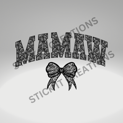 LACE FLORAL MAMAW
