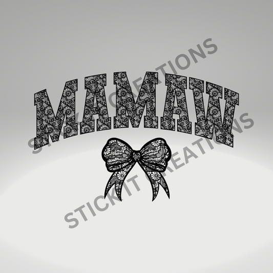 LACE FLORAL MAMAW