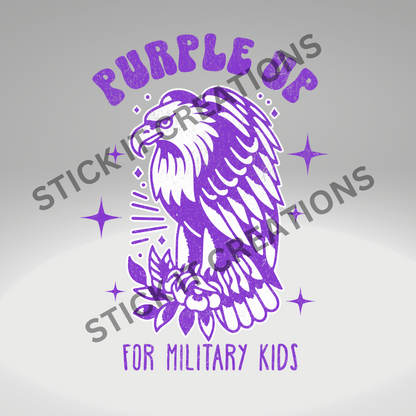 PURPLE UP FOR MILITARY KIDS (EAGLE)