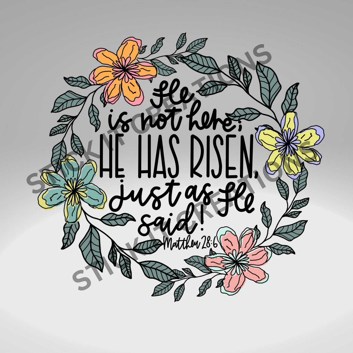 HE IS NOT HERE; HE HAS RISEN