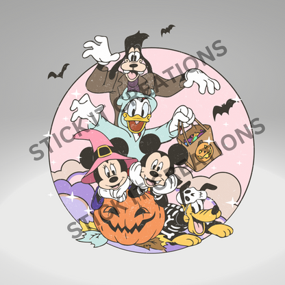'TIS THE SEASON MOUSE AND FRIENDS W/ MATCHING POCKET