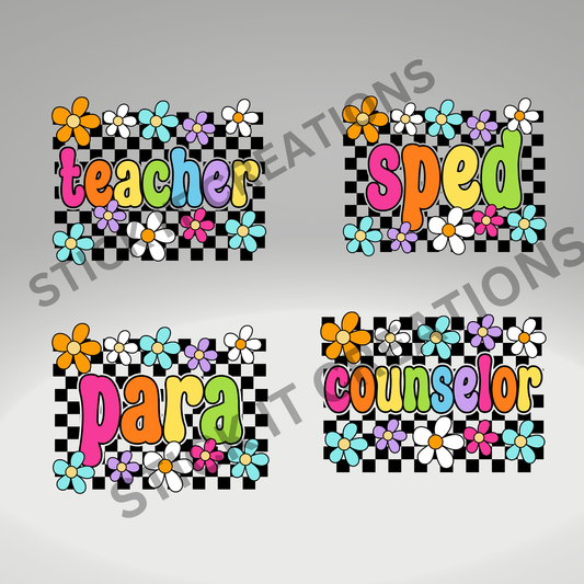 COLOR DAISY CHECKERED
