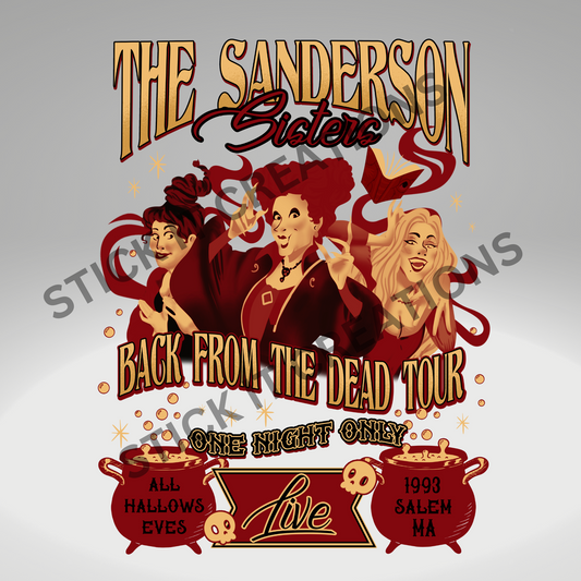 SANDERSON SISTERS TOUR POSTER